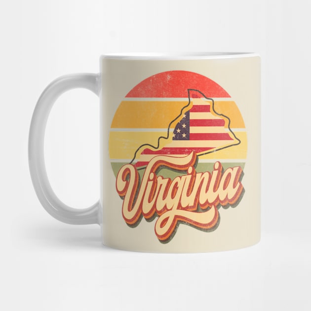 Virginia State Retro Vintage 70s style by Happy as I travel